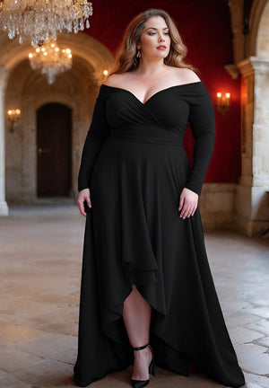 Josephine Plus Size Gown In Black