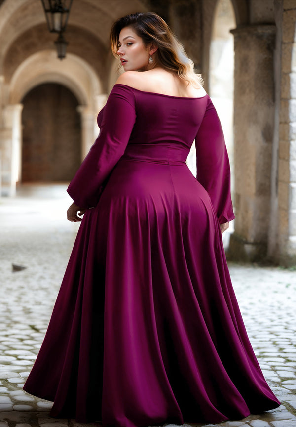 Tomyris Plus Size Evening Dress in Orchid Tomyris Plus Size Evening Dress in Orchid