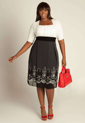 Braylee Plus Size Dress in Ivory (Made To Order)