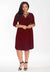 Dominique Dress in Bordeaux (Made To Order)