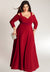 Siren Plus Size Dress in Crimson Ruby (Made To Order)