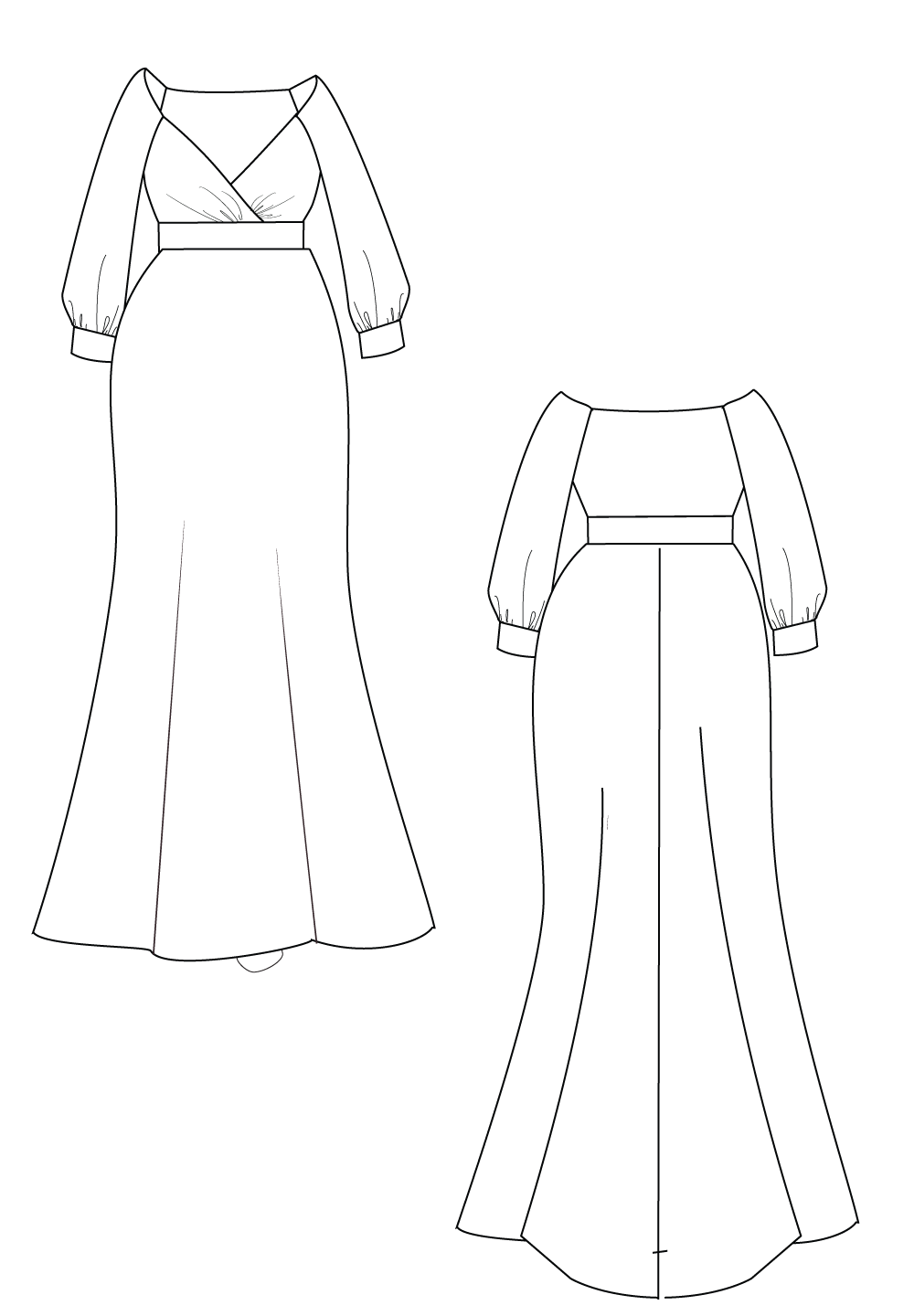 Antoinette Plus Size Gown In Orchid