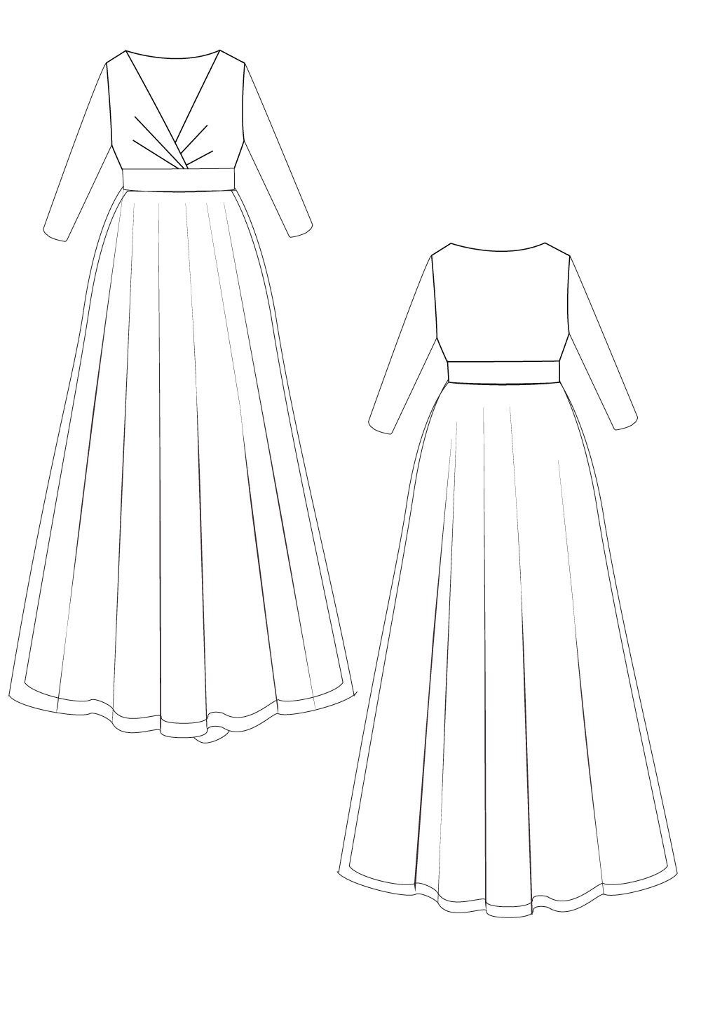 Charlotte Gown in Black and Gold