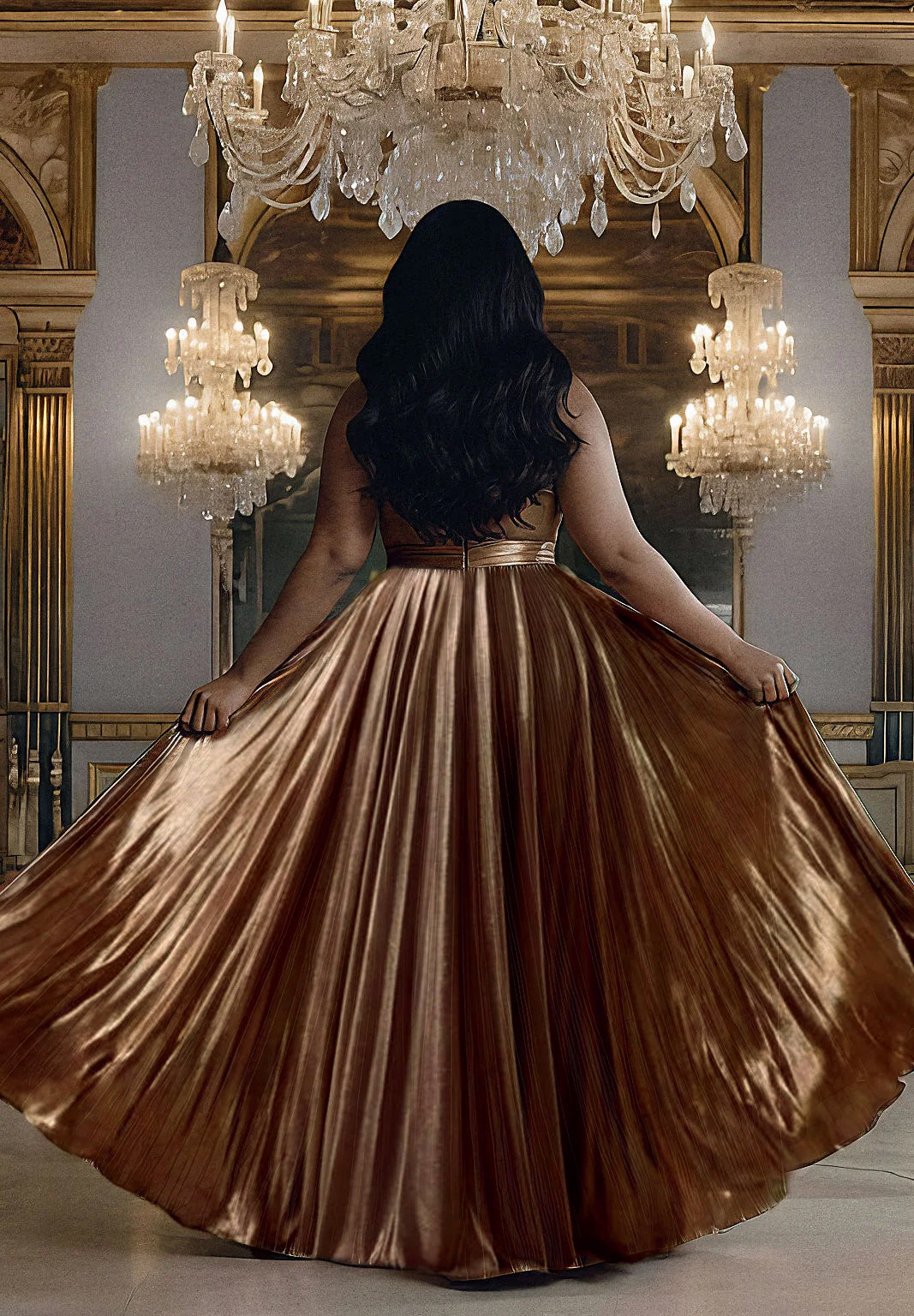 Cleopatra Gown In Copper