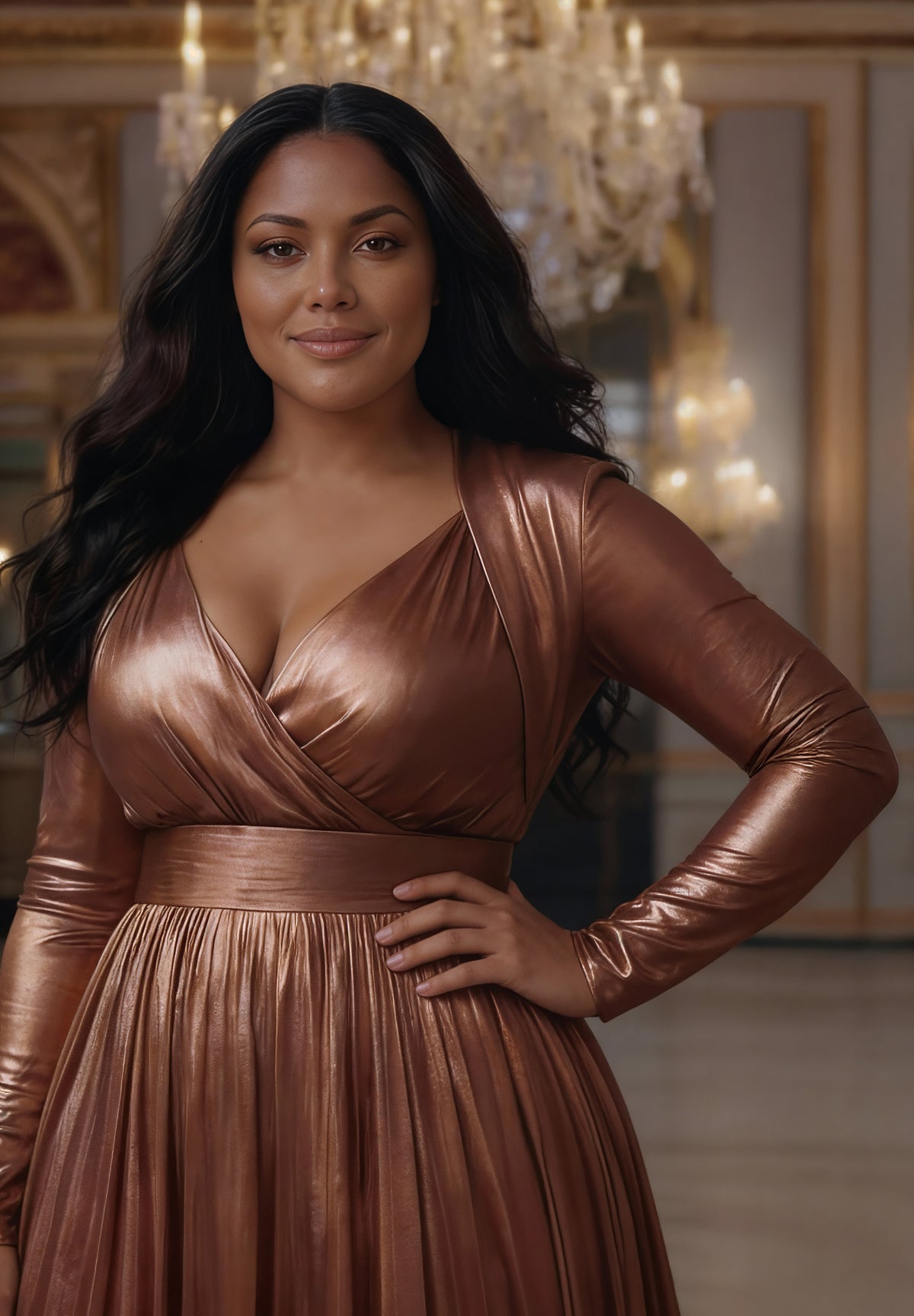 Cleopatra Gown In Copper