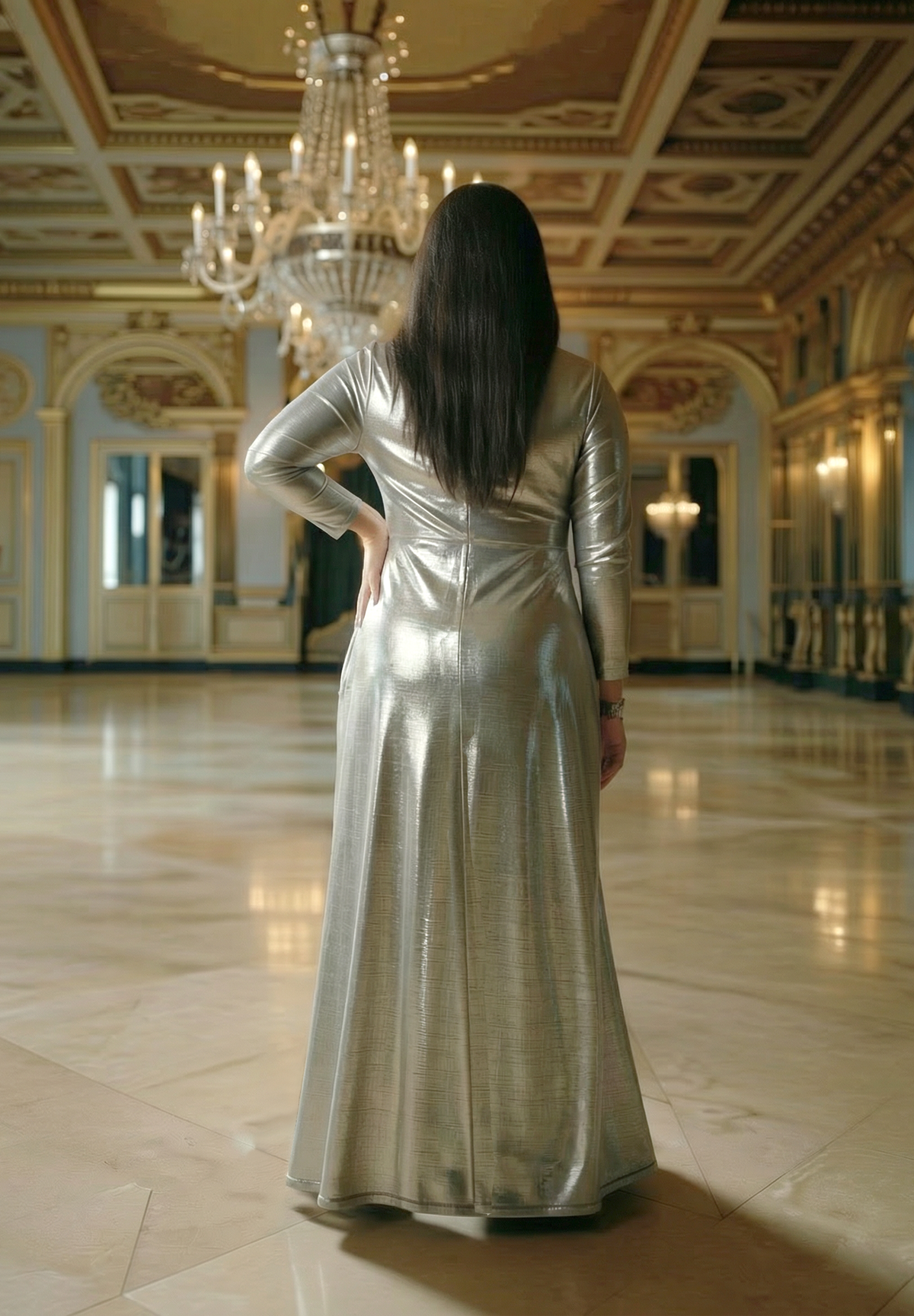 Lunna Gown In Silver