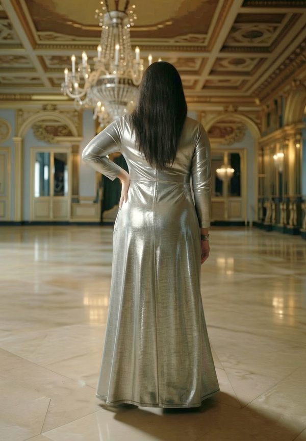 Lunna Gown In Silver