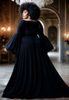 Idia Plus Size Evening Gown In Black