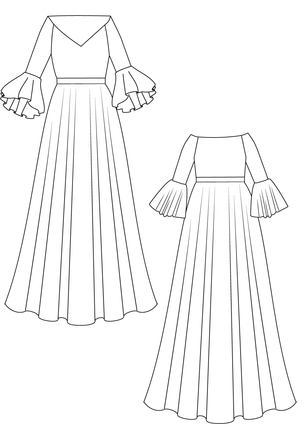 Idia Plus Size Evening Gown In Black