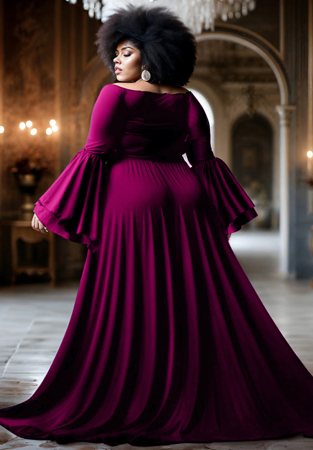 Idia Plus Size Evening In Orchid
