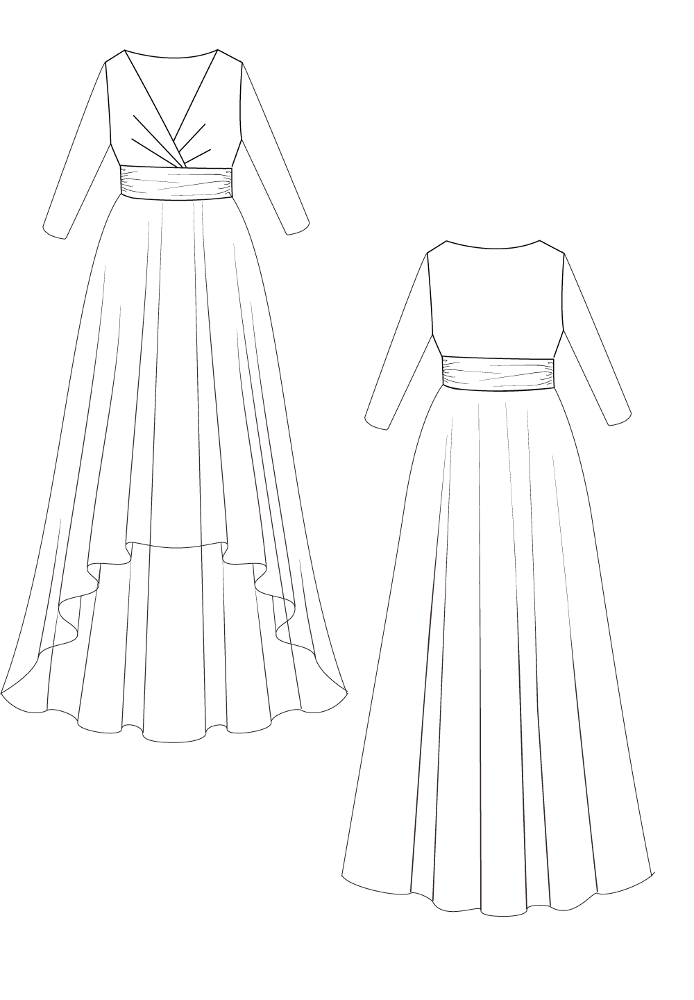 Isabella Plus Size Gown In Black