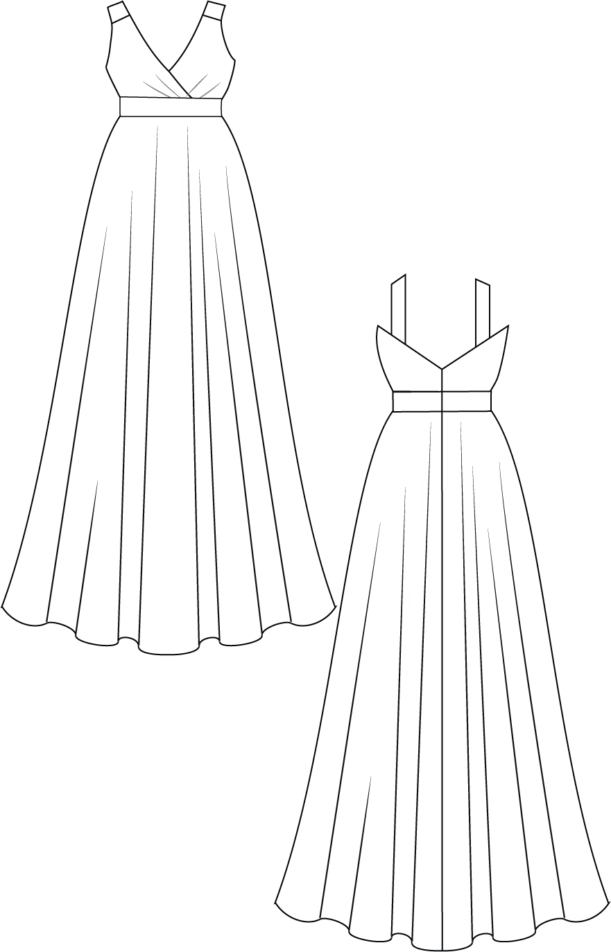 Josephine Gown In Rose Gold