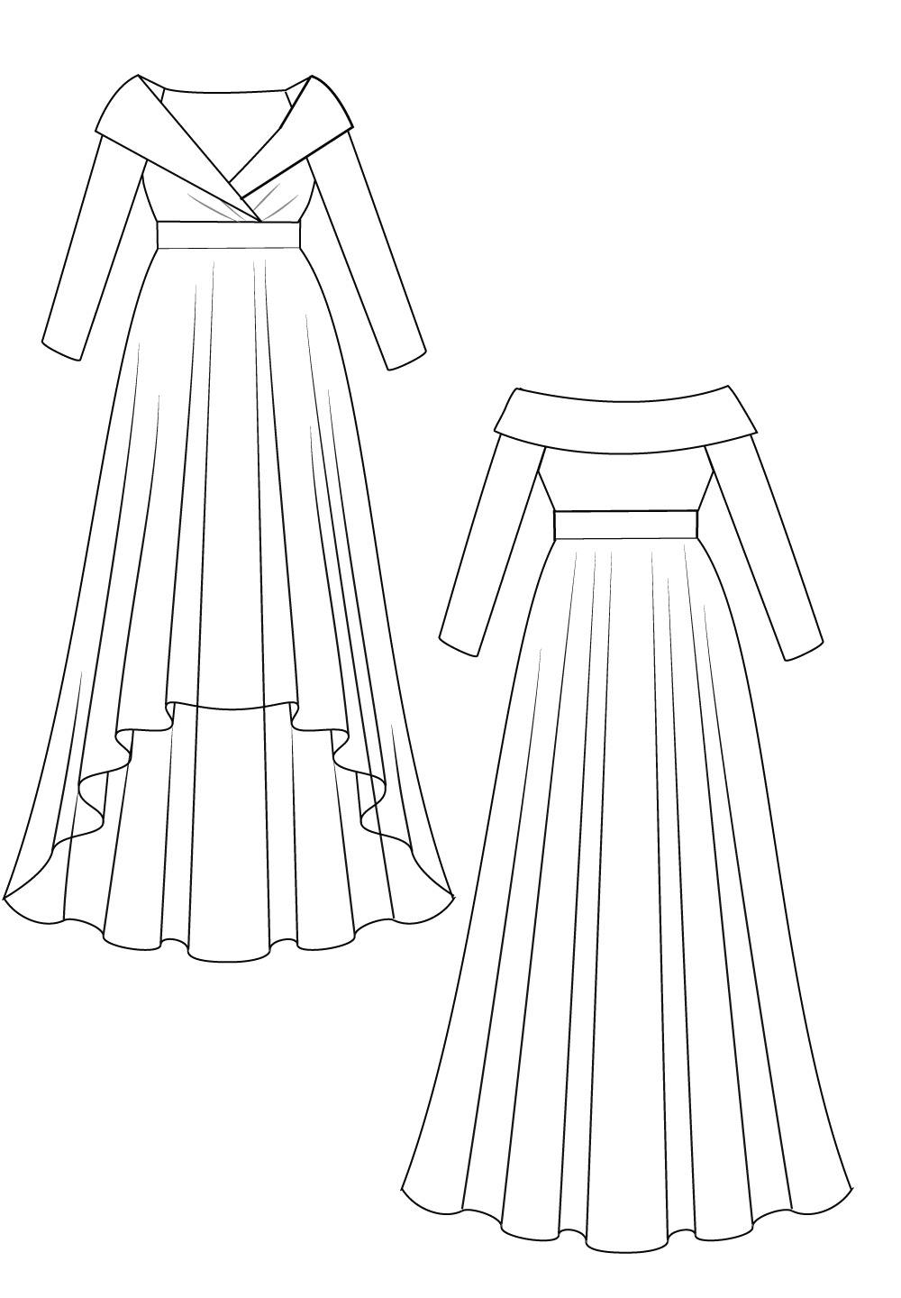 Josephine Plus Size Gown In Deep Red