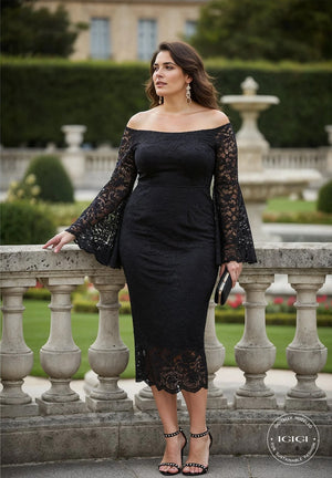 Justine Black Lace Dress