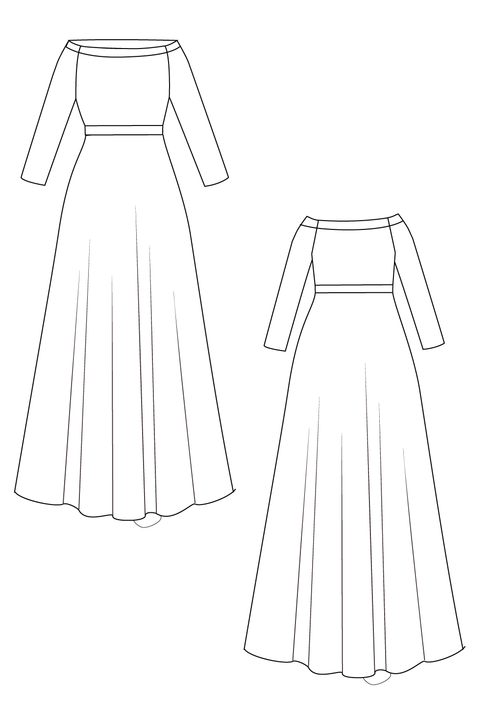 Roxelana Plus Size Evening Gown In Black