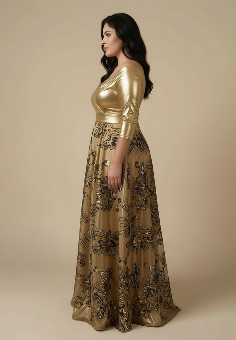 Marie Antoinette Gold Gown