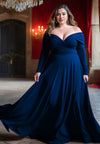 Marie Plus Size Gown in Royal Blue