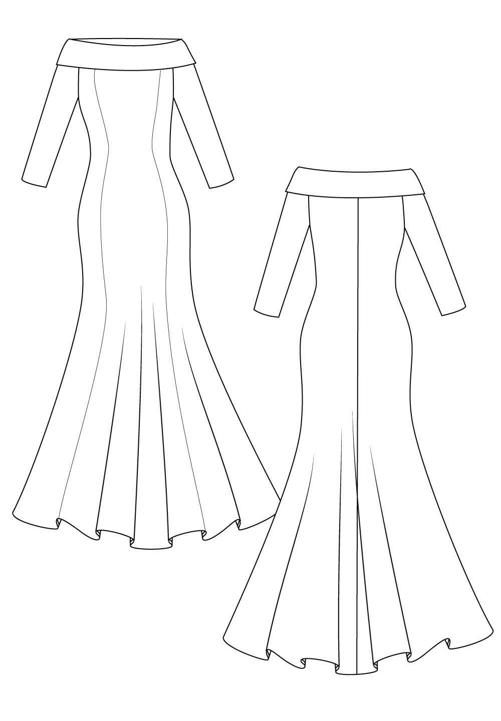 Nefertiti Plus Size Gown In Royal Blue