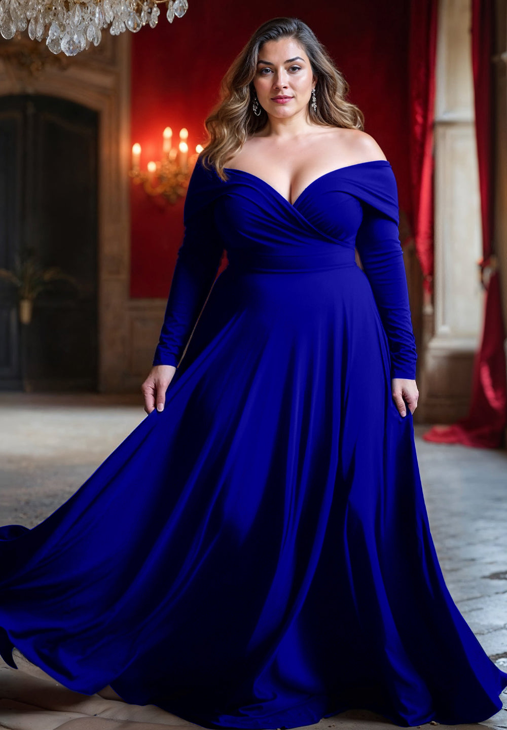 royal blue wedding dresses plus size Royal Blue Plus Size Bridesmaid Dress
