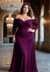 Zenobia Plus Size Evening Dress In Orchid