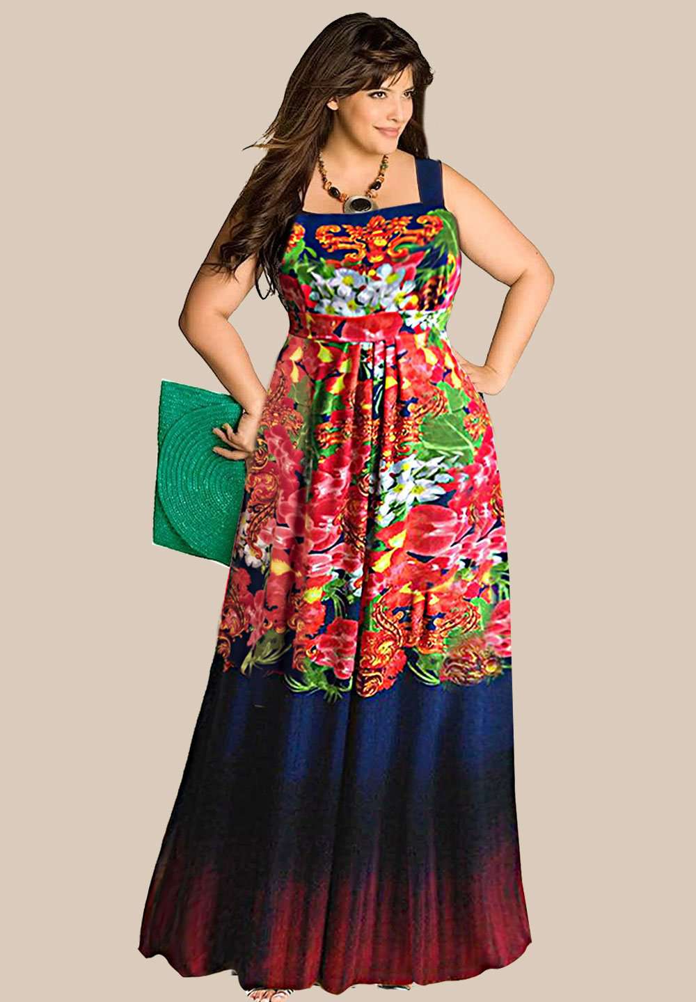 Plus Size Made to Measure Floral Dress | IGIGI.com Plus Size Made to Measure Floral Dress | IGIGI.com