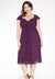 Rachelle Dress in Purple Lace 12 (Ready-To-Ship)