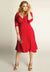 Francesca Plus Size Dress in Red (Made To Order)