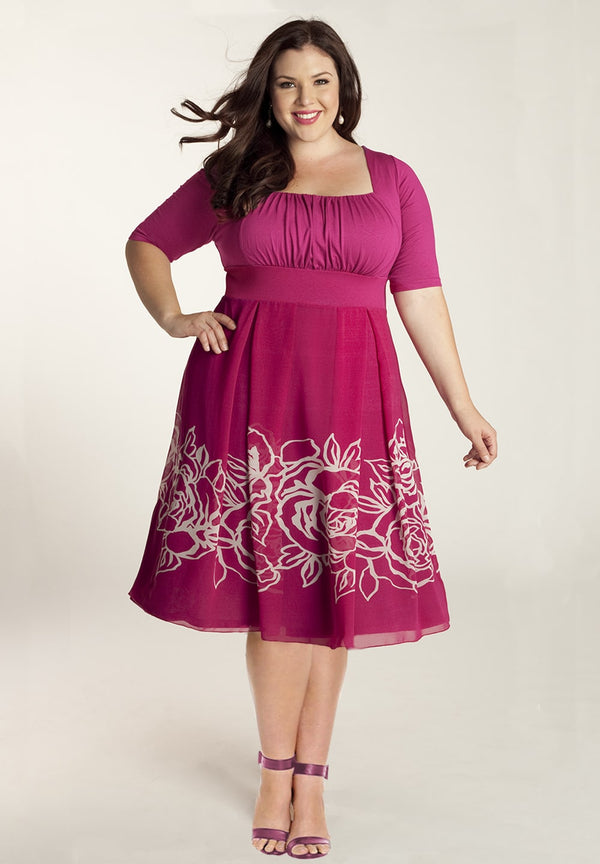 Pink made to measure plus size dress | IGIGI.com