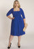 Nellie Wrap Dress In Royal Blue (Made To Order)