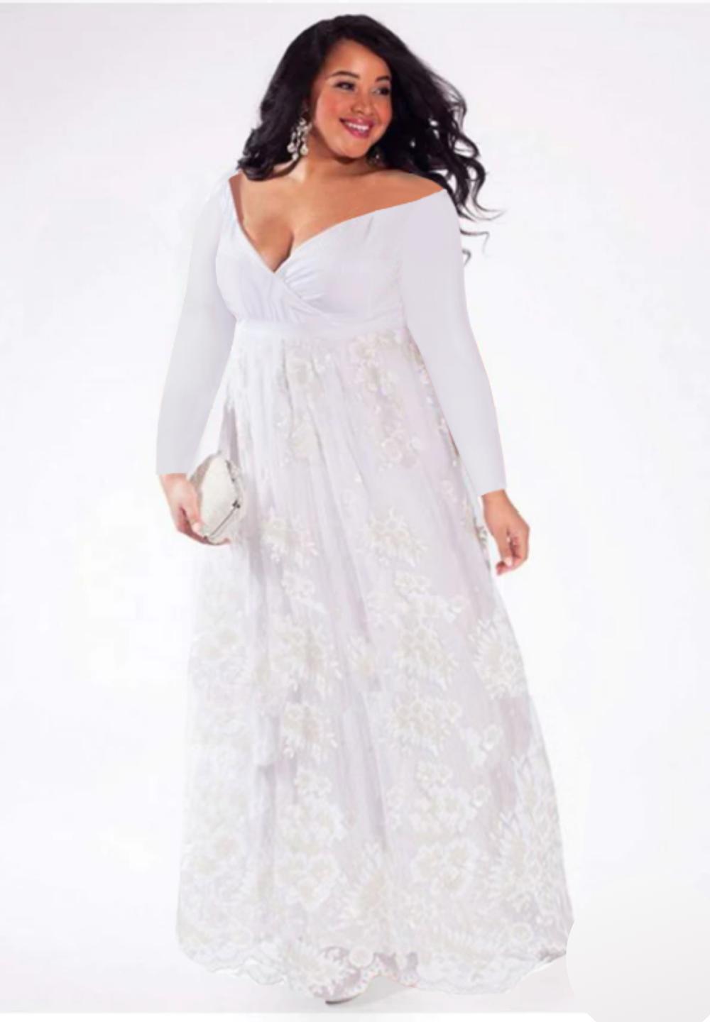 Emma - White Lace Dress – The Little Bride Dress Company