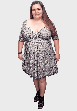 Sasha dress in Navy Lace 14/16 (Ready-To-Ship)