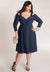 Siren Plus Size Dress in Deep Sapphire (Made To Order)